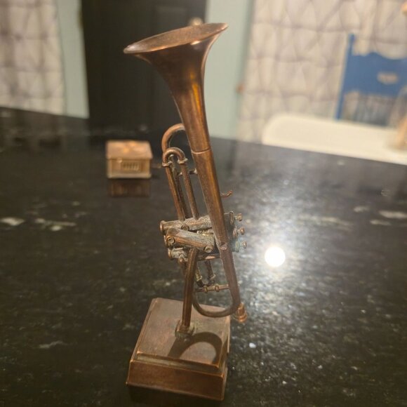 vintage Metal Pencil Sharpener Set Cash Register Trumpet Phonograph Wheel - Picture 10 of 13